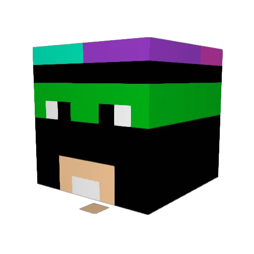 BrainBuster78 Minecraft avatar head, 3D render