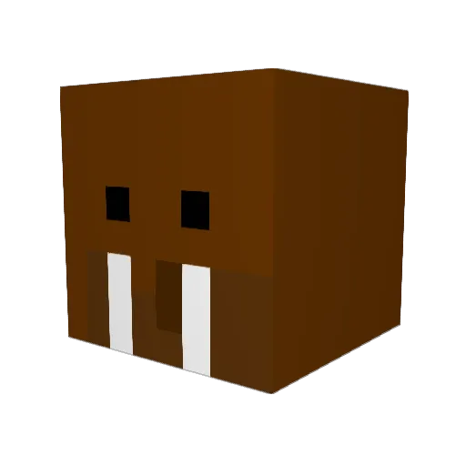 BrainDead_ Minecraft avatar head, 3D render