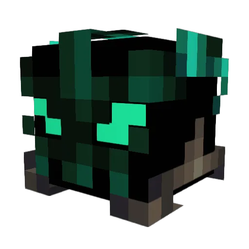 BrainGasm Minecraft avatar head, 3D render