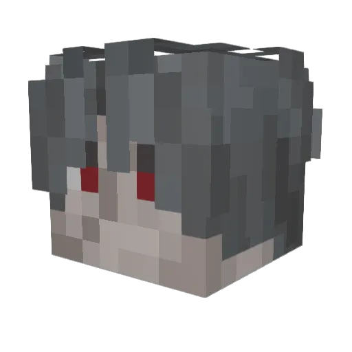 BrainTorsion Minecraft avatar head, 3D render