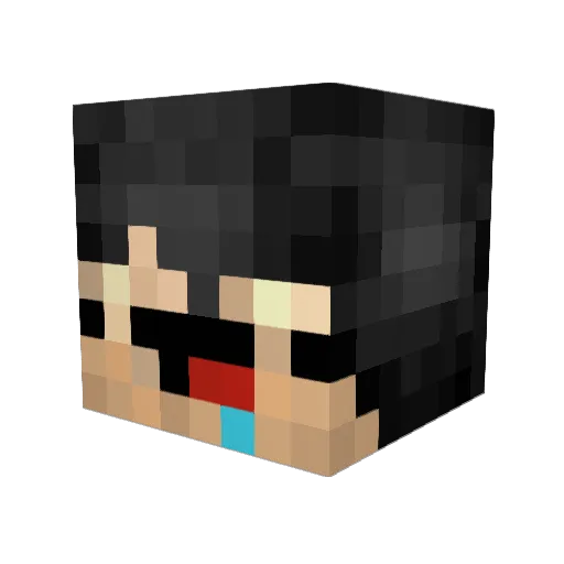 Brain_Damage Minecraft avatar head, 3D render
