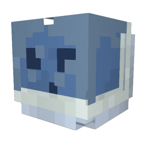 Brain_Load Minecraft avatar head, 3D render