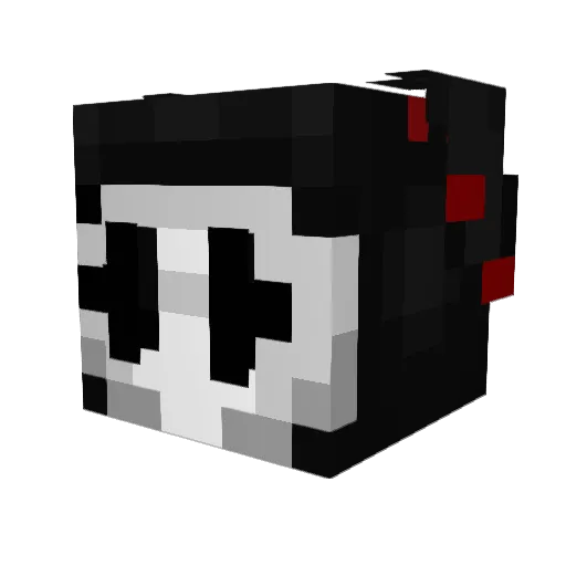 Brainbot07 Minecraft avatar head, 3D render