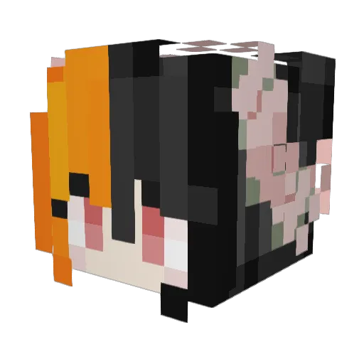 Braincell002 Minecraft avatar head, 3D render
