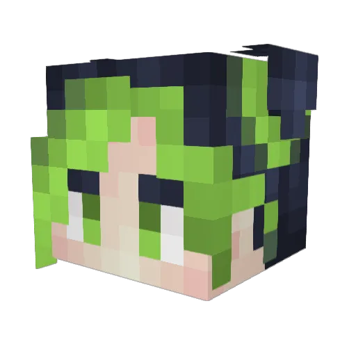Braindeadjoly Minecraft avatar head, 3D render