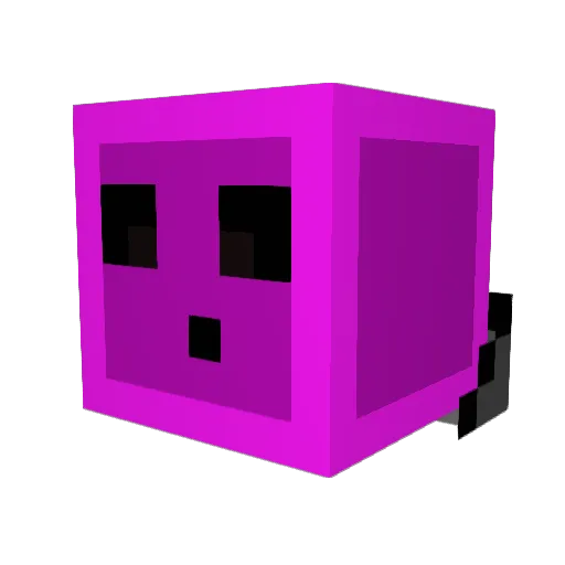 Braindeath Minecraft avatar head, 3D render