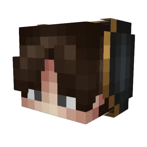 Brainiac427 Minecraft avatar head, 3D render
