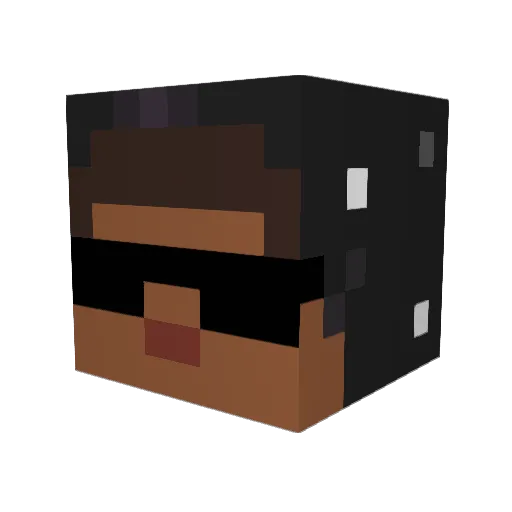 Brainiac4552 Minecraft avatar head, 3D render