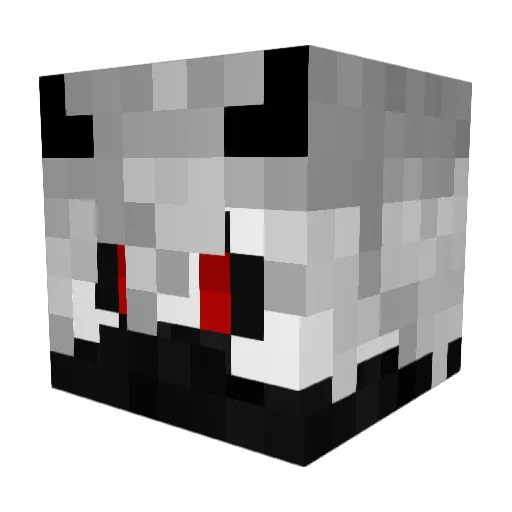 BrainlessOni Minecraft avatar head, 3D render