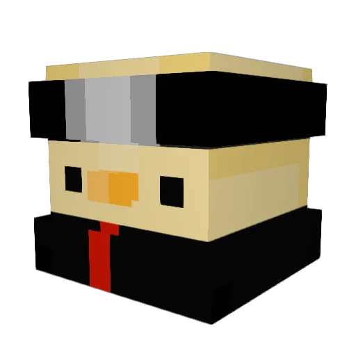 Brainless_th2 Minecraft avatar head, 3D render