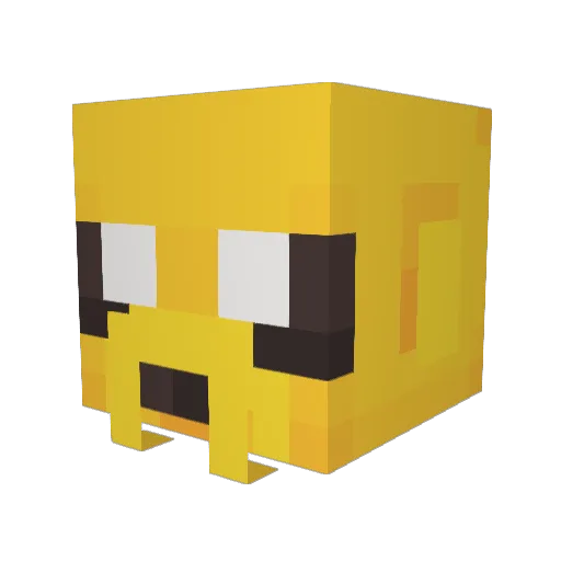 Brains98 Minecraft avatar head, 3D render