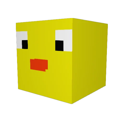 BrainyBruno Minecraft avatar head, 3D render