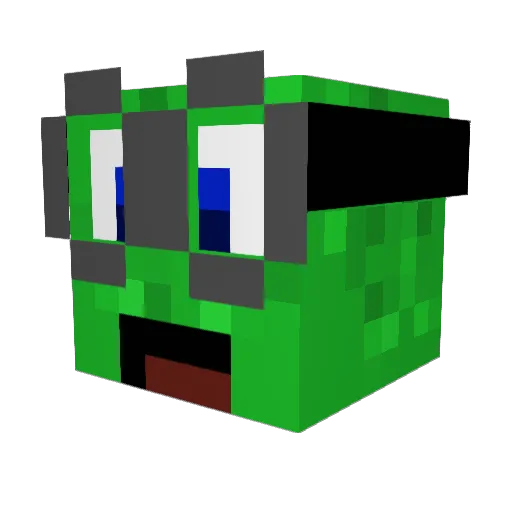 BrainyLizard809 Minecraft avatar head, 3D render