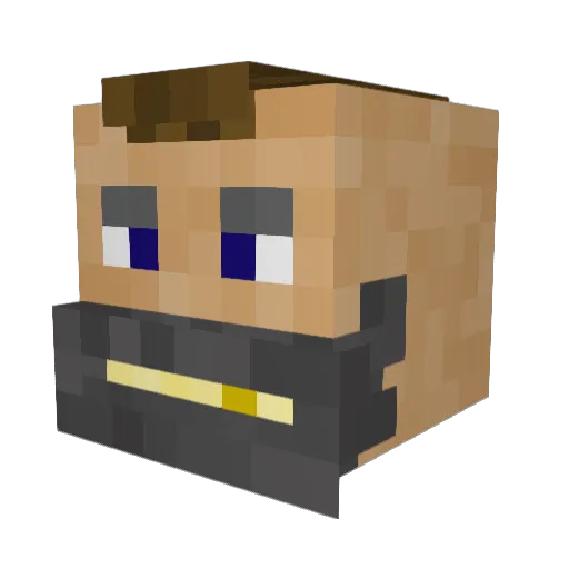 Brajandownload Minecraft avatar head, 3D render
