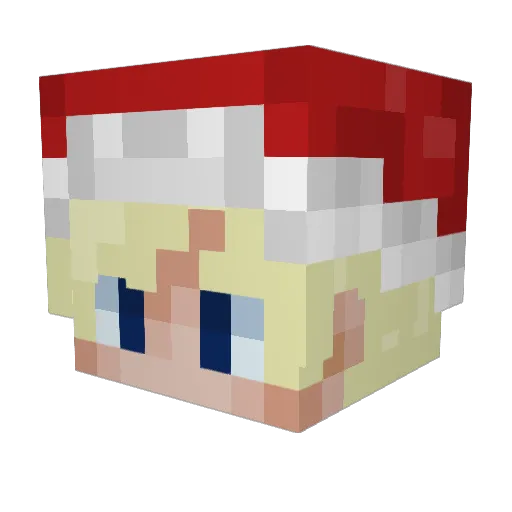 Brakar_ Minecraft avatar head, 3D render