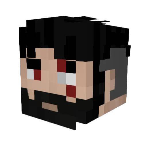 Brakovic Minecraft avatar head, 3D render