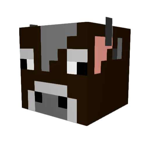 BramElders Minecraft avatar head, 3D render