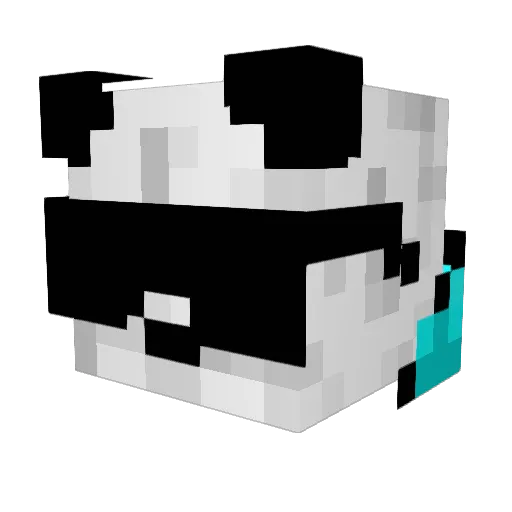 BramVRB Minecraft avatar head, 3D render