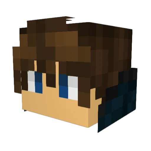 Brambora604 Minecraft avatar head, 3D render
