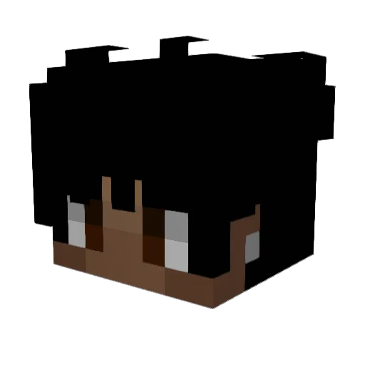 Brame_x Minecraft avatar head, 3D render
