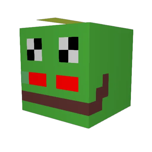 Bramt07 Minecraft avatar head, 3D render