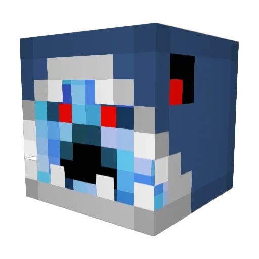 BranKingSky Minecraft avatar head, 3D render