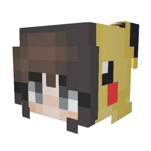 Brana23 Minecraft avatar head, 3D render