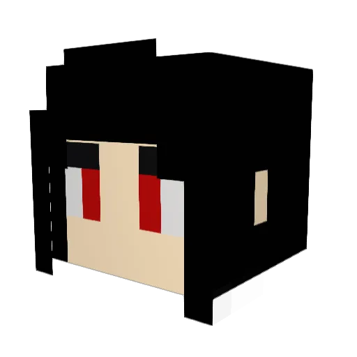 BrandNewb Minecraft avatar head, 3D render