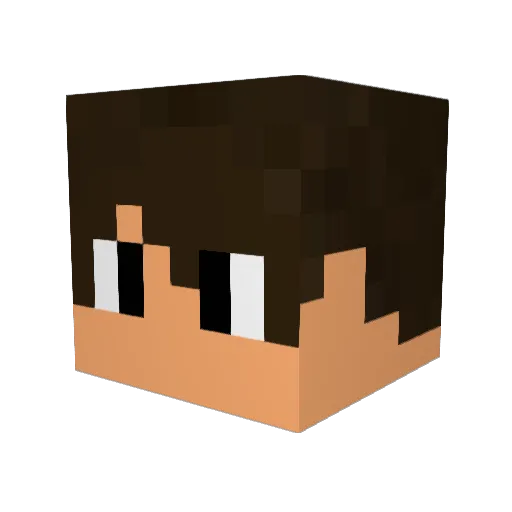Brandawg_ Minecraft avatar head, 3D render