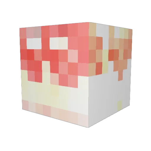 Brandex Minecraft avatar head, 3D render