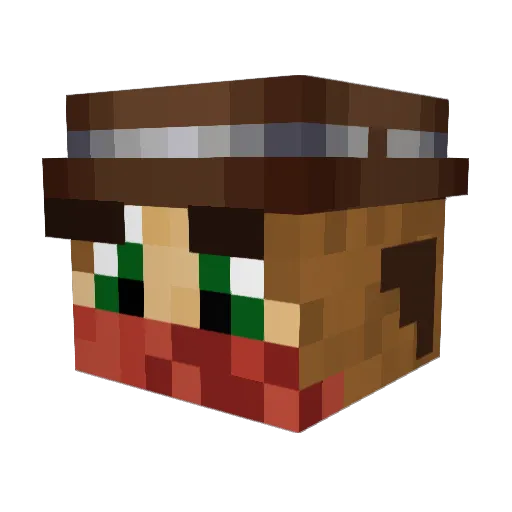 Brandini200 Minecraft avatar head, 3D render