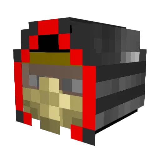 Brandinii1 Minecraft avatar head, 3D render