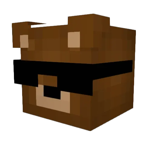 Brandinio30 Minecraft avatar head, 3D render