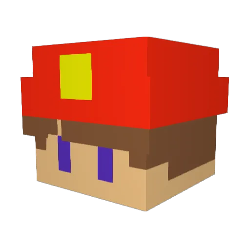 Brandmand_Sam_ Minecraft avatar head, 3D render