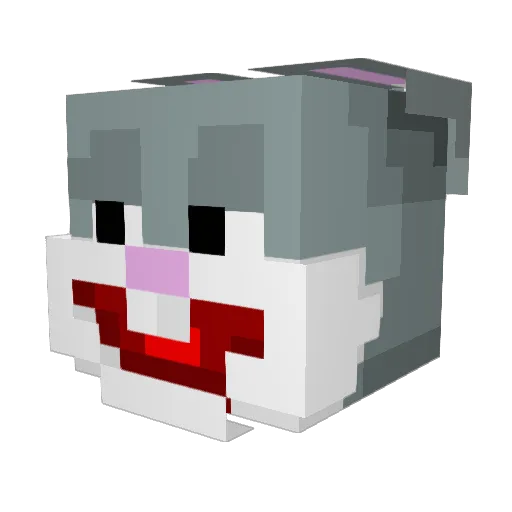 BrandoRambo Minecraft avatar head, 3D render