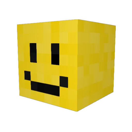 BrandoSC Minecraft avatar head, 3D render
