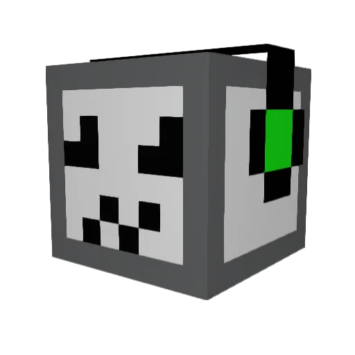 Brandobin Minecraft avatar head, 3D render