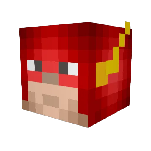 Brandogflash21 Minecraft avatar head, 3D render