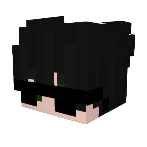 BrandokVargas Minecraft avatar head, 3D render