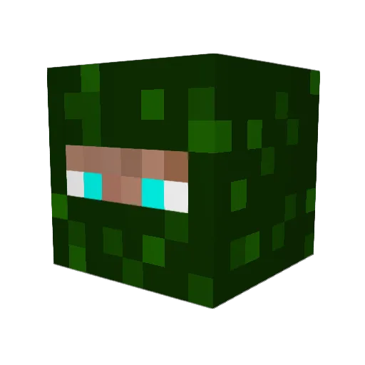 Brandon3 Minecraft avatar head, 3D render