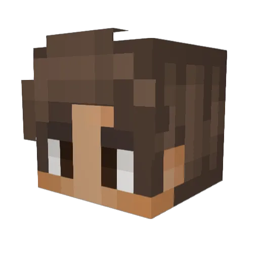 BrandonItaly Minecraft avatar head, 3D render