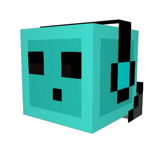Brandondaboy Minecraft avatar head, 3D render