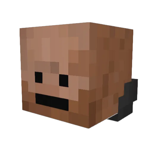 Brandonk27 Minecraft avatar head, 3D render