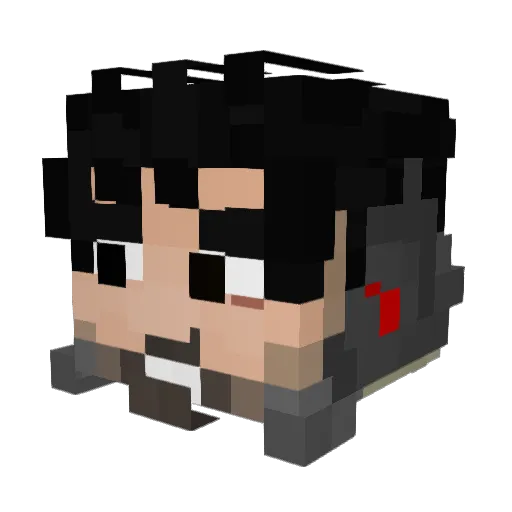Brandonony Minecraft avatar head, 3D render