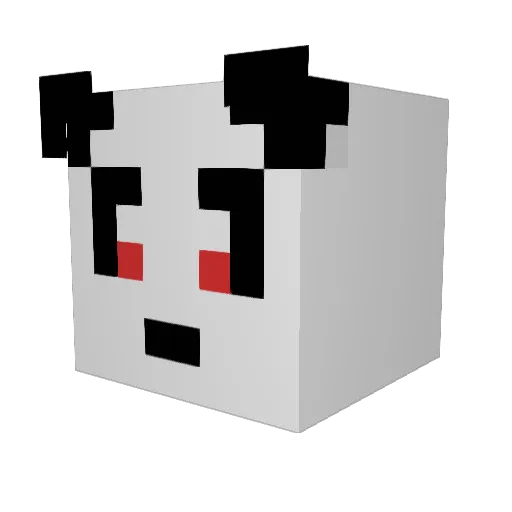 Brandstiffter Minecraft avatar head, 3D render
