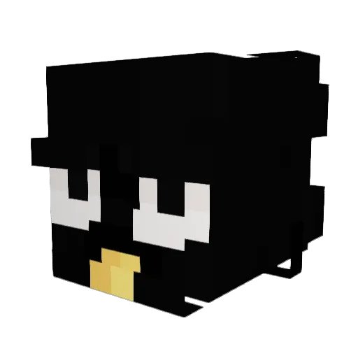 Branduxx Minecraft avatar head, 3D render