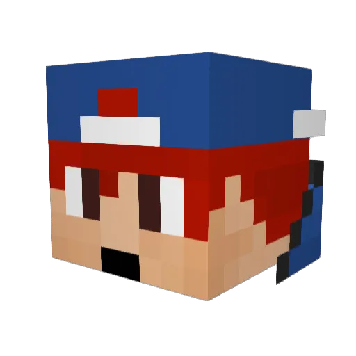 Branje13 Minecraft avatar head, 3D render