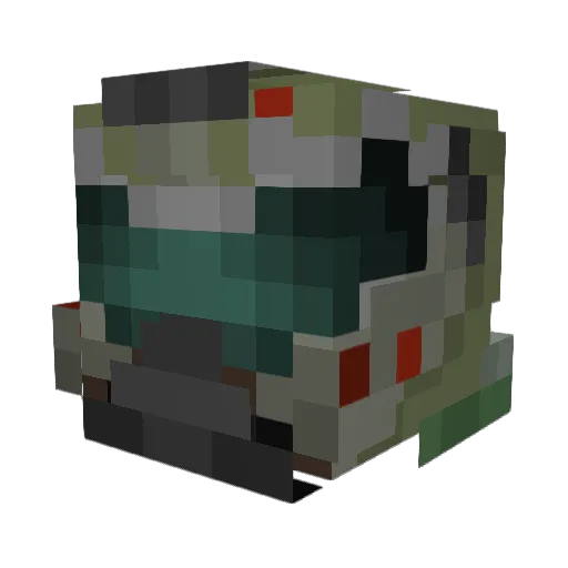 Brank0glu Minecraft avatar head, 3D render