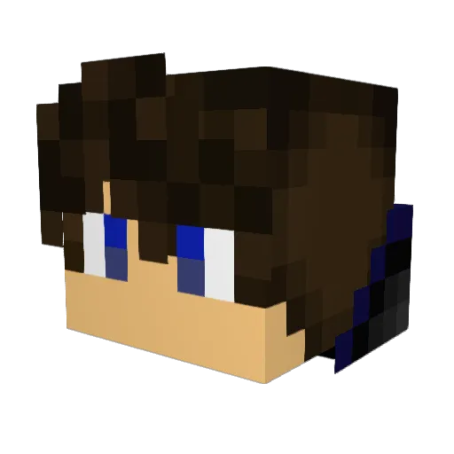 Brank58 Minecraft avatar head, 3D render