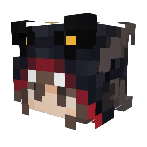 Branndoli Minecraft avatar head, 3D render